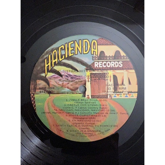 Christmas With Hacienda Records 1982 LP HAC-6994 VG Movida Mango Saldivar Fuego - Picture 7 of 9